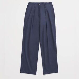 Madhappy High Waisted Navy Wide-Leg Trousers Size Medium